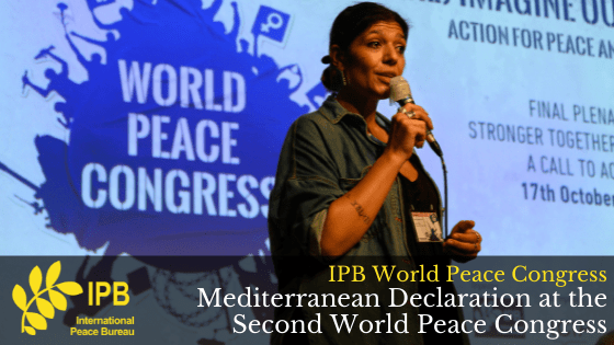 Mediterranean Declaration at the Second World Peace Congress