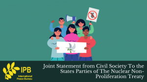 Joint civil society statement to NPT states parties released