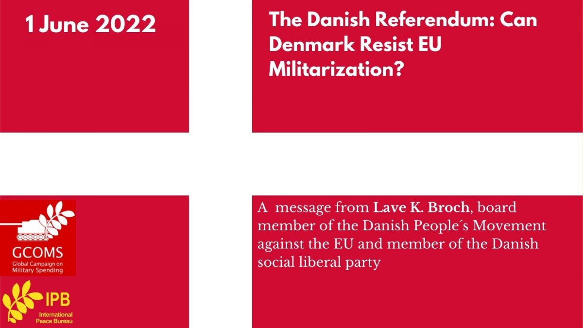 The Danish Referendum: Can Denmark Resist EU militarization? 