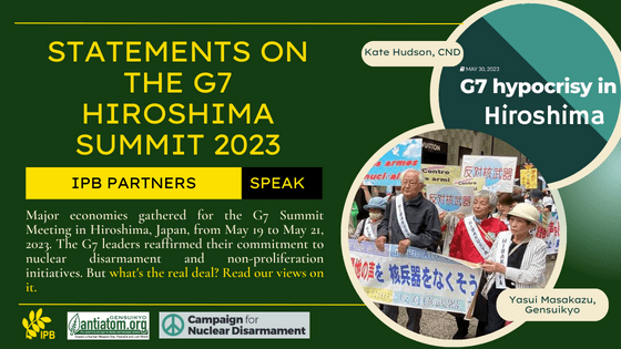 Statements on the G7 Hiroshima Summit 2023