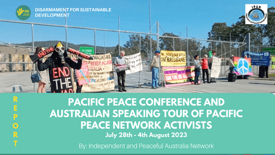 Pacific Peace Conference and Australian Speaking Tour of Pacific Peace Network activists